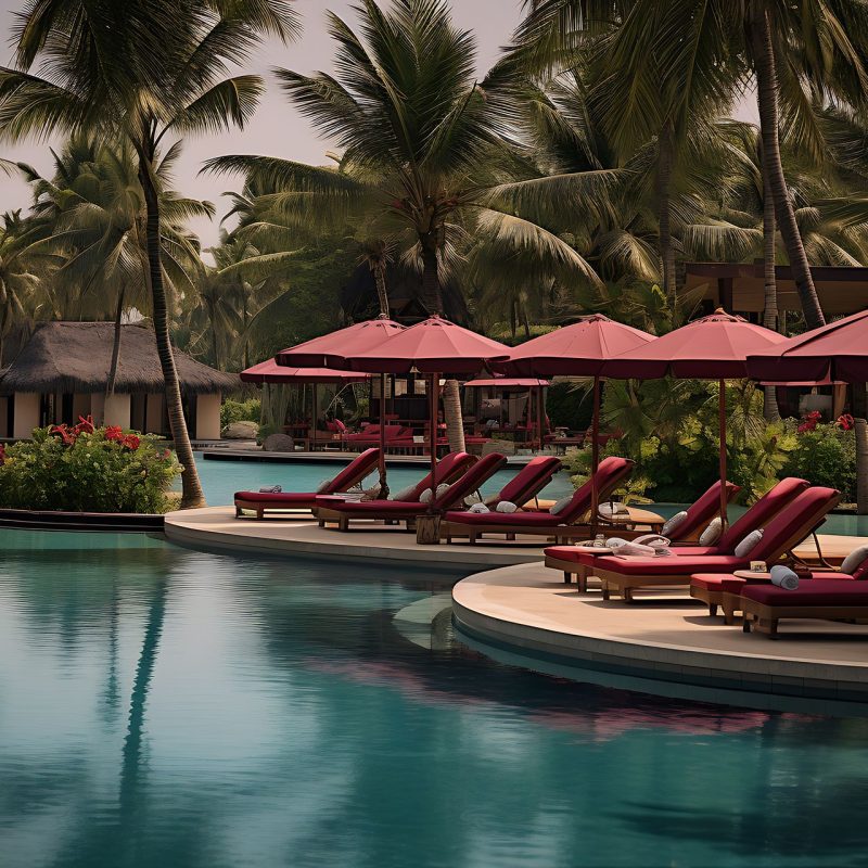 lounge-chairs-umbrellas-resort-pool