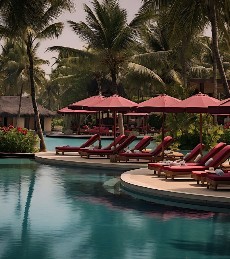 lounge-chairs-umbrellas-resort-pool