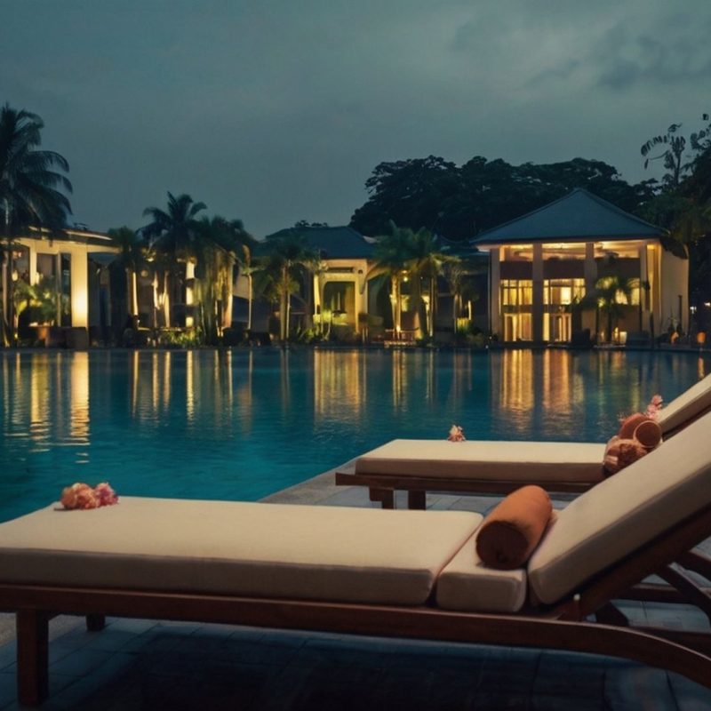 pool-with-pool-lounge-chairs-umbrellas-blue-sky-with-clouds